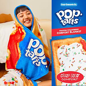 50"x60" Cozy Concept Co. Breathable Fleece Throw Blanket (Pop-Tarts or Waffles) $10 