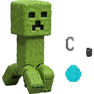 4 Mattel Minecraft Creeper Action Figure & Accessories 