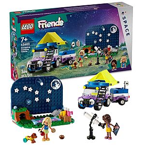 364-Piece LEGO Friends Stargazing Camping Vehicle Adventure Toy Set  + Free Shipping