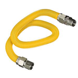 24" HIGHCRAFT Yellow Coated Stainless Steel Gas Connector Kit (3/8”) $4.76 + Free Shipping w/ Prime or on $35