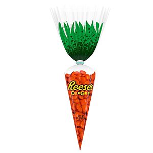 2.2-Oz REESE'S PIECES Easter Candy in Carrot Bag: 3-Pack $3, 1-Pack $1 