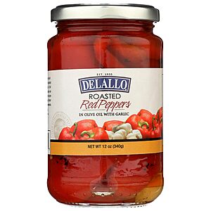 12-Oz DeLallo Red Roasted Garlic Peppers $2.85 + Free Shipping w/ Prime or on $35+