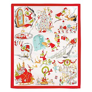 Hallmark Dr. Seuss's How The Grinch Stole Christmas! Throw Blanket (Storybook Scenes, 50x60) $19.99 + Free Shipping w/ Prime or on $35+