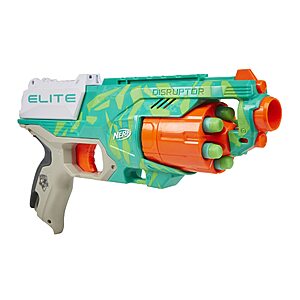 NERF Elite Disruptor Dynamic Green Dart Blaster w/ Rotating Drum $6.99 + Free Shipping w/ Prime or on $35+