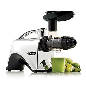 Omega Juicer NC900HDC Juice Extractor and Nutrition System Slow Masticating Dual-Stage Extraction with Adjustable Settings, 150-Watt, Metallic $199.99 + Free Shipping