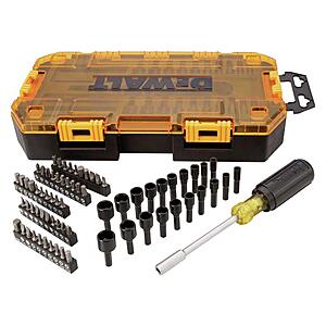 71-Pc DeWALT Screwdriver Bit Set w/ Nut Drivers $24.50 