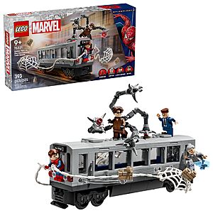 393-pc LEGO Marvel Spider-Man vs. Doc Ock Subway Train Scene (76321)