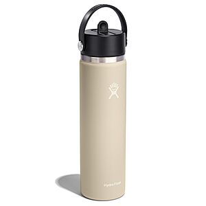 24-Oz Hydro Flask Stainless Steel Water Bottle w/ Flex Straw Cap (Oat & Cascade) $19.98 + Free Shipping w/ Prime or on $35+