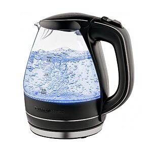 1.5L Ovente Borosilicate Glass Electric Kettle $15.15 