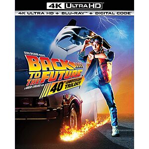 Back to the Future: 40th Anniversary Trilogy (4K UHD + Blu-ray + Digital) $30 