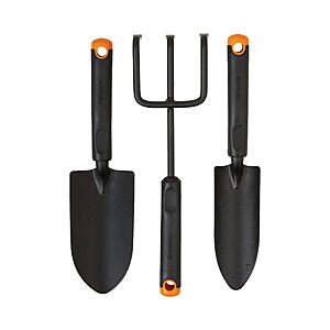 3-Pc Fiskars Garden Tool Set (Trowel, Transplanter, Cultivator) $10.50 