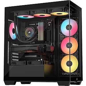 CORSAIR 3500X RS-R ARGB Mid-Tower PC Case w/ 3x RS120-R ARGB Fans (Black) $79.99 + Free Shipping