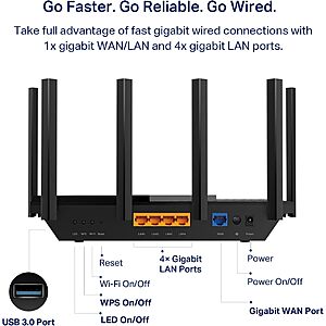 TP-Link Archer AXE75 AX5400 Wireless Tri-Band Gigabit Router $99.98 + Free Shipping