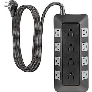 6-Foot 12-Outlet GE UltraPro Adapt Surge Protector (Black) or on