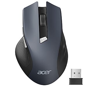 Acer Ergonomic 2.4GHz 1600DPI Wireless Mouse w/ Receiver (Black) or on