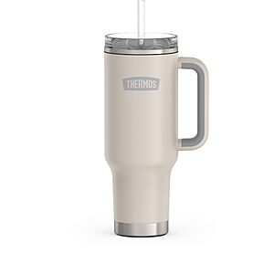 40-Oz THERMOS Stainless Steel Cup Holder Mug (Sandstone)