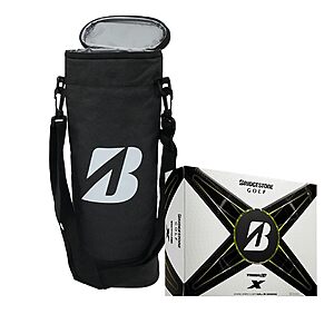 12-Pack Bridgestone Tour B X Golf Balls & Golf Cooler Bag Bundle $31.45 + Free Shipping w/ Prime or on $35+