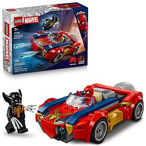 134-Pc LEGO Marvel Spider-Man Car vs.Venomized Wolverine $16