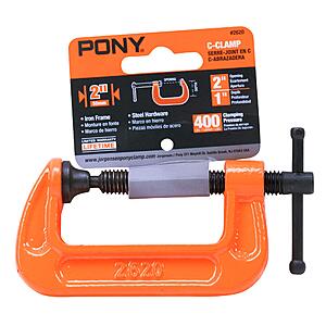 Pony 2620 2-Inch C-Clamp $2.99 + Free Shipping w/ Prime or on $35+