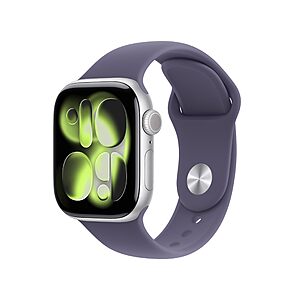 Apple Watch Series 11 GPS 42mm Silver Aluminum Case With S/M Purple Fog Sport Band $299.00 + Free Shipping