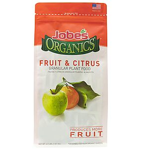 4-lb Bag Jobe’s Organics Granular Garden Fertilizer (Fruit & Citrus) $6.98 + Free Shipping w/ Prime or on $35+