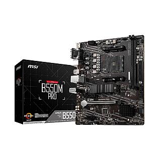 MSI PRO B550M-P AM4 AMD B550 Micro ATX Motherboard