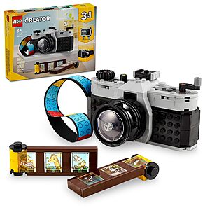 261-Pc LEGO Creator 3 in 1 Retro Camera Building Set from