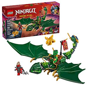 128-Pc LEGO Ninjago: Dragons Rising Season 3: Lloyd's Forest Dragon Toy Building Set $15.95 
