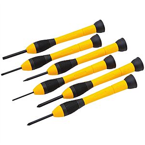 6-Piece STANLEY Precision Screwdriver Set with Case $7.55 + Free Shipping w/ Prime or on $35+