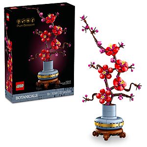 327-Pc LEGO Icons Plum Blossom Flower Décor Building Set $23.99 + Free Shipping w/ Prime or on $35+