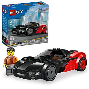 109-Pc LEGO City EV Supercar Building Kit