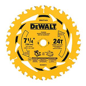 7-1/4" DeWalt Circular Saw Blade
