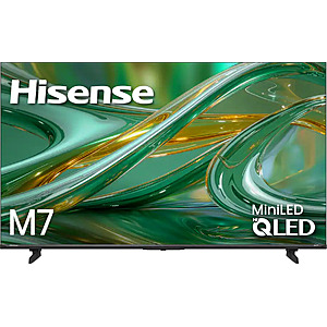55" Hisense M7 MiniLED 4K UHD 60Hz Smart Roku TV (2026) $320 + Free S/H