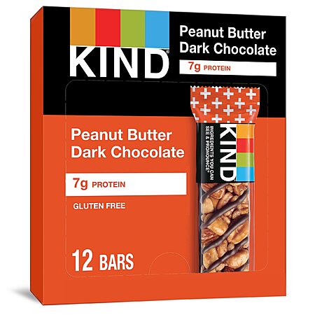 12-Count 1.4oz Kind Plus Bar, Peanut Butter Dark Chocolate $4.75 + Free Shipping w/ Prime or on $35+