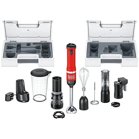 6-in-1 BLACK+DECKER Kitchen Cordless Immersion Blender, with Charging Dock (Red, BCKM1016KS06) $69.00 + Free Shipping