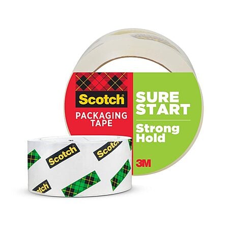 Scotch Sure Start Packing Tape (Clear, 1.88" x 54.6 yd) $3.79 + Free Shipping w/ Prime or on $35+