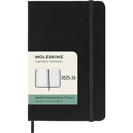 Moleskine Classic 18 Month 2025-2026 Weekly Planner, Hard Cover, Pocket (3.5" x 5.5"), Black, 208 pages $7.18 + Free Shipping w/ Prime or on $35+