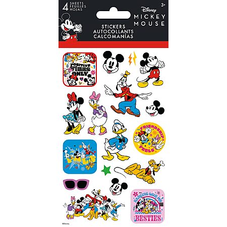 Mickey and Friends Standard 4 Sheet Stickers $1.99 + Free Shipping w/ Prime or on $35+