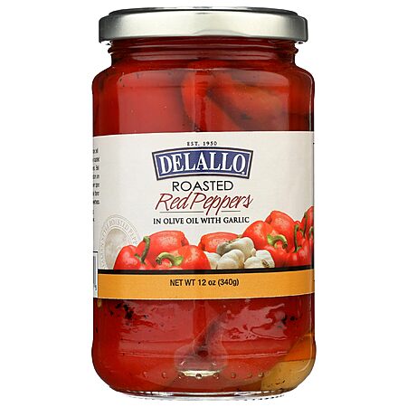 12-Oz DeLallo Red Roasted Garlic Peppers $2.85 + Free Shipping w/ Prime or on $35+