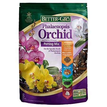 8-Qt Better-Gro Phalaenopsis Orchid All-Purpose Organic Potting Soil Mix $6.97 + Free Shipping w/ Prime or on $35+