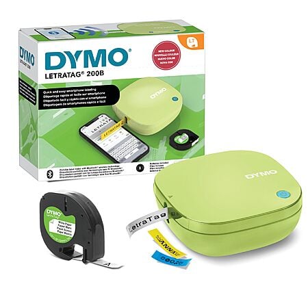 DYMO LetraTag 200B Bluetooth Label Maker  (Pistachio Yellow) $14.03 + Free Shipping w/ Prime or on $35+