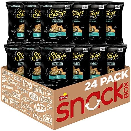 24-Pack 1.5-Ounce Bags Stacy’s Simply Naked Pita Chips $14.66 w/ S&S + Free Shipping w/ Prime or on $35+