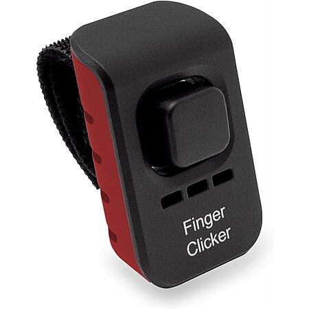 Educator Dog Training Finger Clicker with Audible Sound for Positive Reinforcement, Behavior and Obedience Pet Trainer (Red or Blue) $4.23 + Free Shipping w/ Prime or on $35+