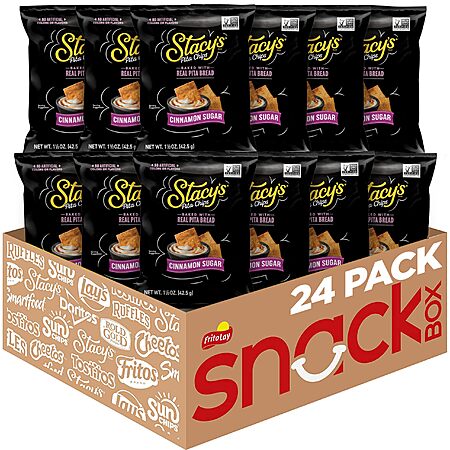 24-Pack 1.5-Oz Stacy's Pita Chips (Cinnamon Sugar) $14.66 w/ S&S + Free Shipping w/ Prime or on $35+