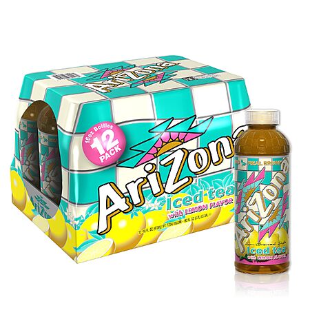 12-Pack 16-Oz Arizona Lemon Tea Bottles $7.99 + Free Shipping w/ Prime or on $35+