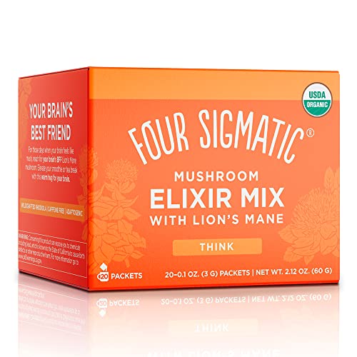 Four Sigmatic Lion's Mane Mushroom Elixir | Coffee Alternative with Organic Lion's Mane Mushroom Powder, Rhodiola & Rose Hips | Pack of 20 -- $14.17 Amazon w/coupon S&S