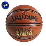 2 Pack Spalding Official Size NBA Velocity Premium Composite Basketball - $30 + Free Shipping