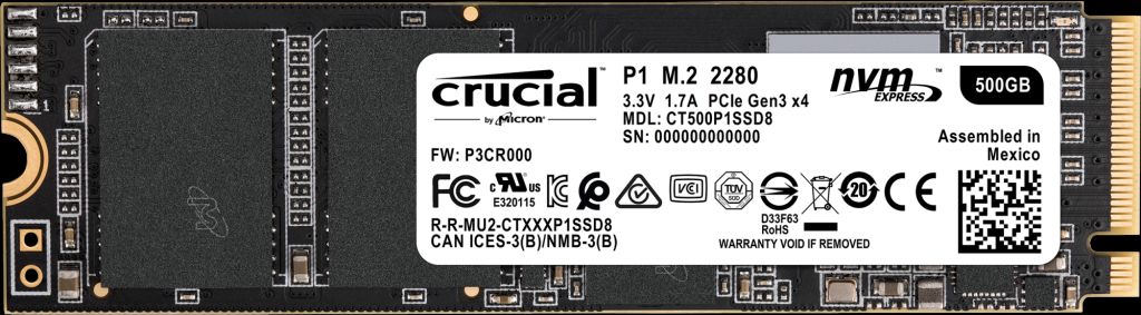 Crucial P1 1tb 3d Nand Nvme Pcie M 2 Ssd 104 99 Tax Fs