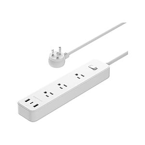 AmazonBasics 5FT 3 Outlet 3 USB Port Power Strip Extension Cord - Woot! $  4.99