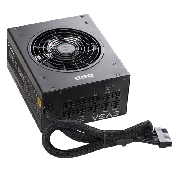 EVGA 850 GQ, 80+ GOLD 850W, Semi Modular, EVGA ECO Mode, 1 Year Warranty, Power Supply 210-GQ-0850-RX - B Stock $69.99